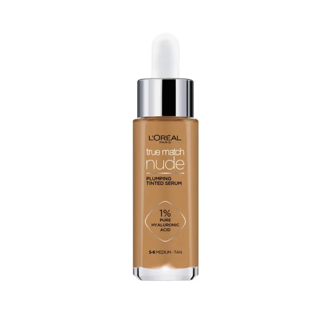 10. True Match Nude Sérum Repulpant Teinté Medium-Tan 30 Ml L'oreal