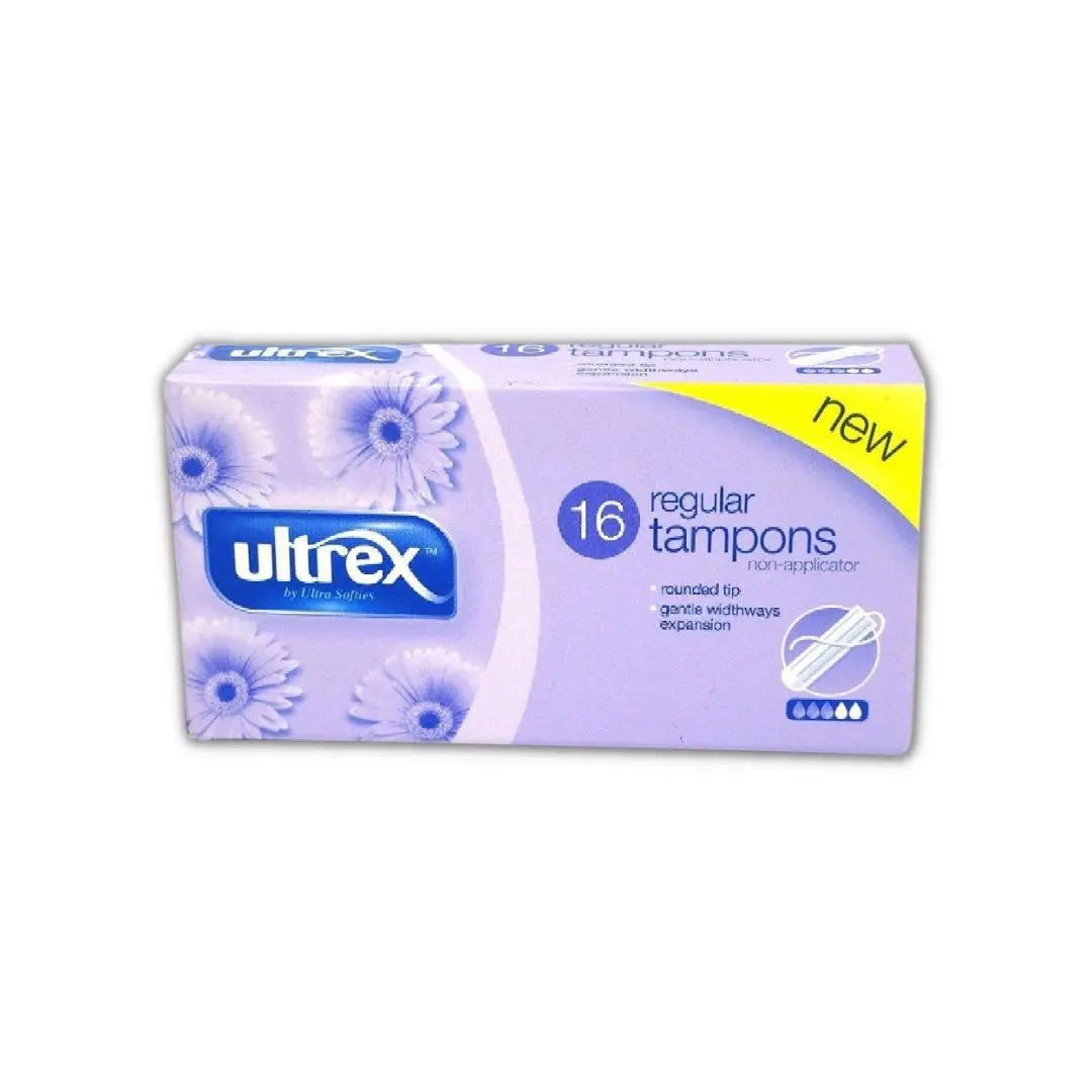 10. Ultrex Tampons réguliers sans applicateur paquet de 16 Ultrex