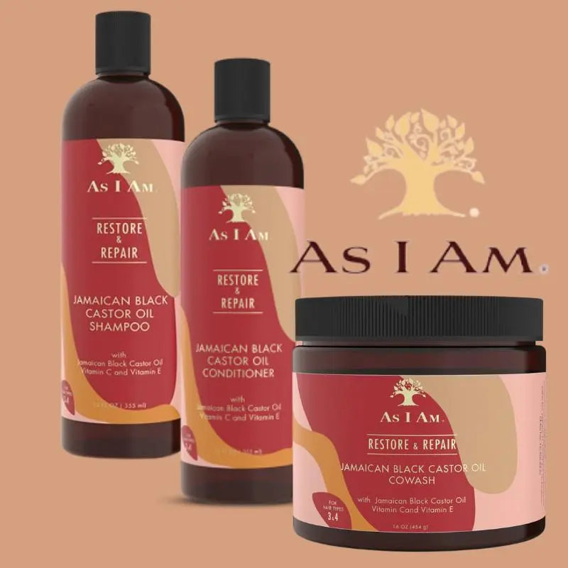 10.As i Am Conditioner + Shampooing + Cowash De Jamaican Black Castor AS I AM