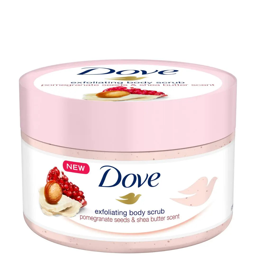 1,1 Dove Gommage corporel au parfum Graines de grenade et beurre de karité 225 Ml DOVE
