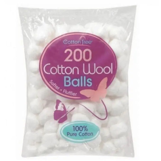 200 Boules De Coton - Blanc coton tree