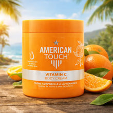 Charger l'image dans la galerie, AMERICAN TOUCH –   Crème Corporelle à la Vitamine C – Hydratation &amp; Éclat Naturel AMERICAN TOUCH
