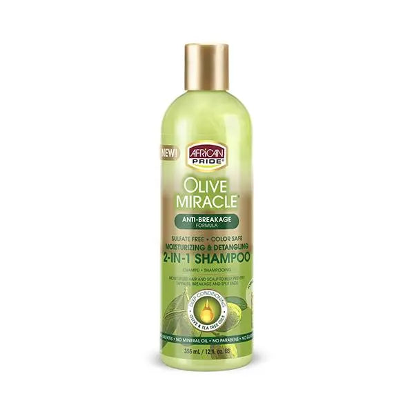 African Pride Olive Miracle 2 in 1 Shampooing 355 ml AFRICAN PRIDE