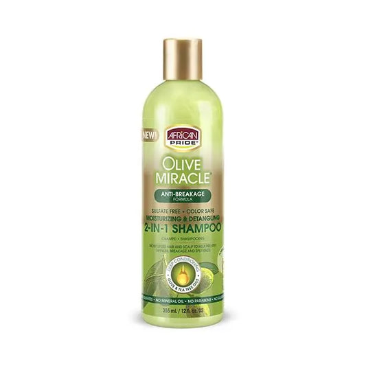 African Pride Olive Miracle 2 in 1 Shampooing 355 ml AFRICAN PRIDE