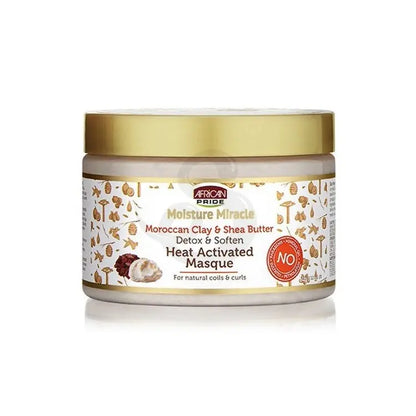African pride Moisture miracle moroccan clay & shea butter heat activated masque 354 ML