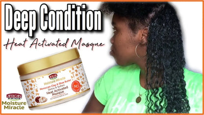 African pride Moisture miracle moroccan clay & shea butter heat activated masque 354 ML AFRICA PRIDE