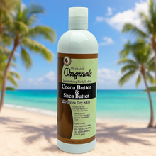 Charger l&#39;image dans la galerie, Africas Best Ultimate Organics Lotion au beurre de cacao et au beurre de karité 355 ml AFRICA&#39;S BEST
