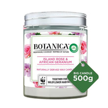 Charger l&#39;image dans la galerie, Air Wick Botanica Bougie parfumée Island Rose et géranium africain 500 g AIR WICK
