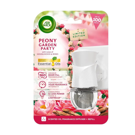 Air Wick Peony Garden Party Prise électrique 19 ml Dure jusqu'à 100 jours AIR WICK