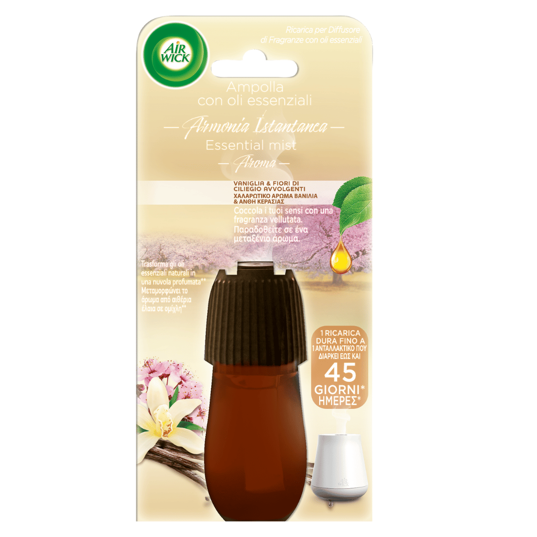 Air Wick Recharge Vanille Diffuseur De Parfums  Aux Huiles Essentieles  20 ML AIR WICK