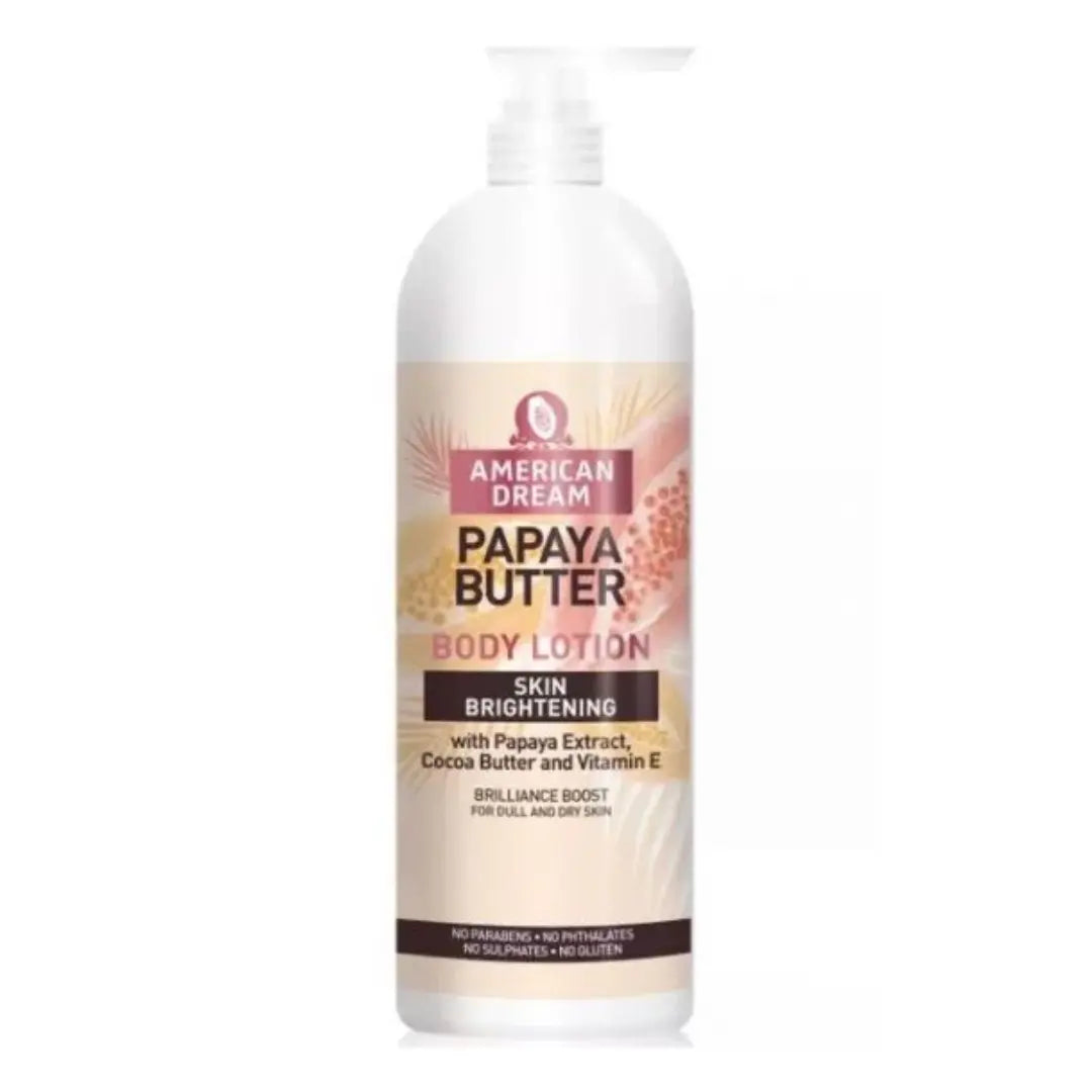 American Dream Lotion corporelle au beurre de cacao papaye éclaircissante 750 ml AMERICAN DREAM