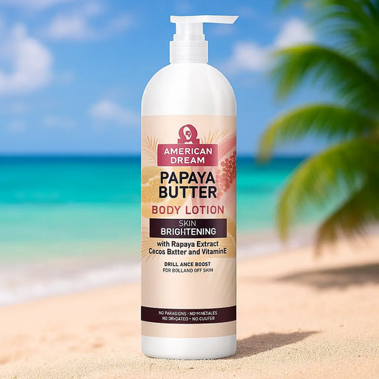 American Dream Lotion corporelle au beurre de cacao papaye éclaircissante 750 ml AMERICAN DREAM