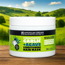 Charger l&#39;image dans la galerie, American Dream Masque capillaire revitalisant à l&#39;ail et à l&#39;agave 500 Ml AMERICAN DREAM
