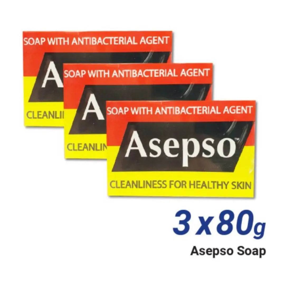 Asepso Savon antiseptique Original 80g x 3 ASEPSO