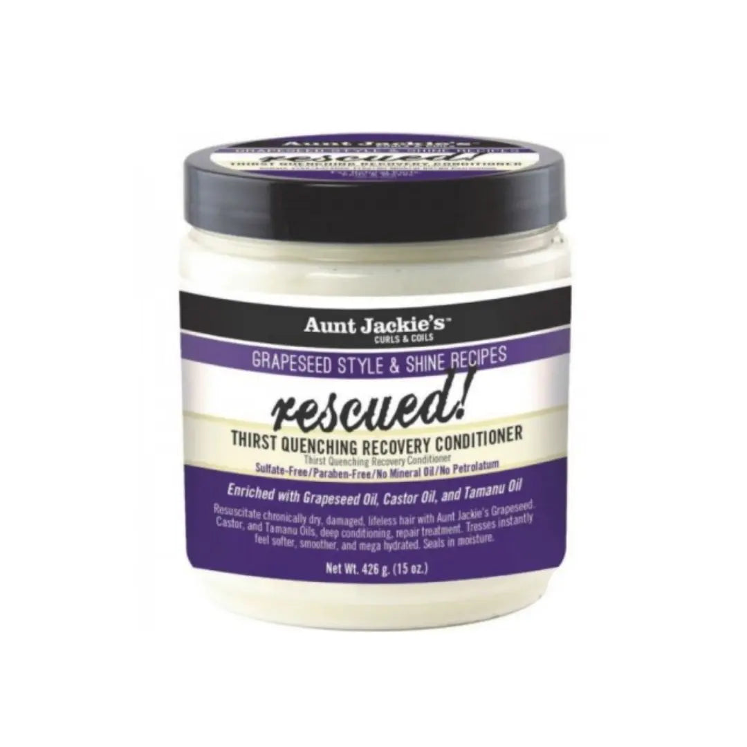 Aunt Jackie's Après shampooing réparateur RESCUED  hydrate et nourrit en profondeur 426 G AUNT JACKIE'S