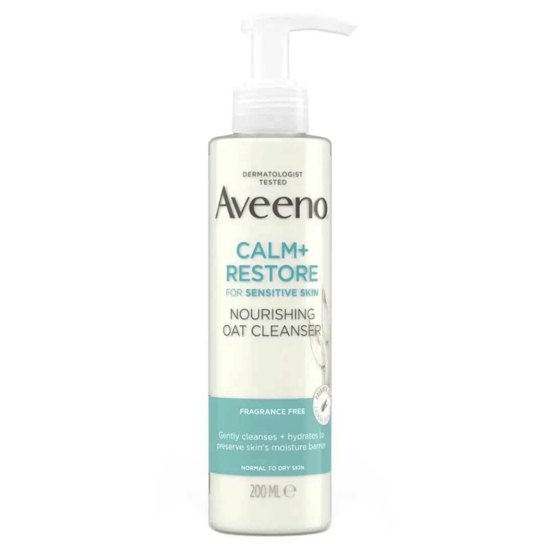 Aveeno Face Calm+ Restore Nettoyant Nourrissant à l'Avoine pour Peaux Sensibles 200 ml AVEENO
