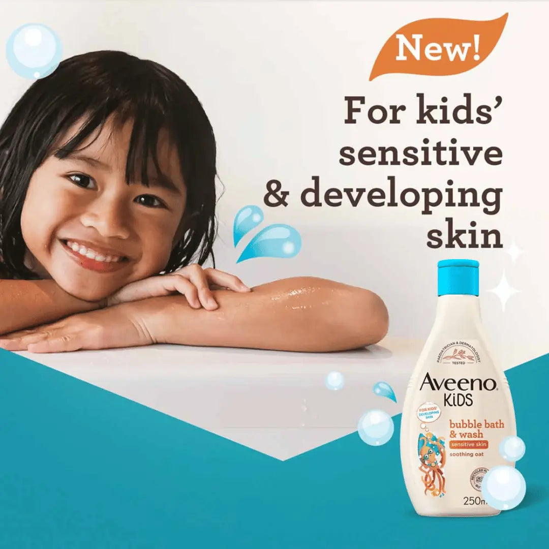 Aveeno Kids Bain moussant et nettoyant 250 ml AVEENO