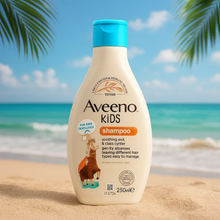 Charger l&#39;image dans la galerie, Aveeno Shampoing apaisant à l&#39;avoine et au beurre de karité pour enfants 250 ml AVEENO
