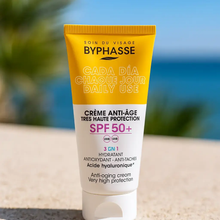 Charger l&#39;image dans la galerie, BYPHASSE — Crème Visage Anti-Âge SPF 50+ (Chaque Jour / Daily Use) 50 ML BYPHASSE
