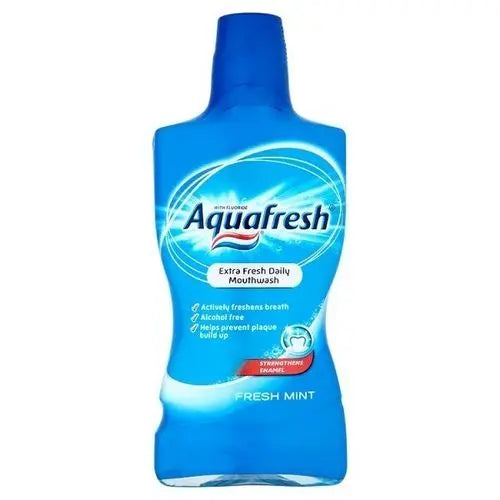 Bain De Bouche Aquafresh Extra Menthe Fraîche Daily Mouthwash Au Fluorure 500ml, AQUAFRESH