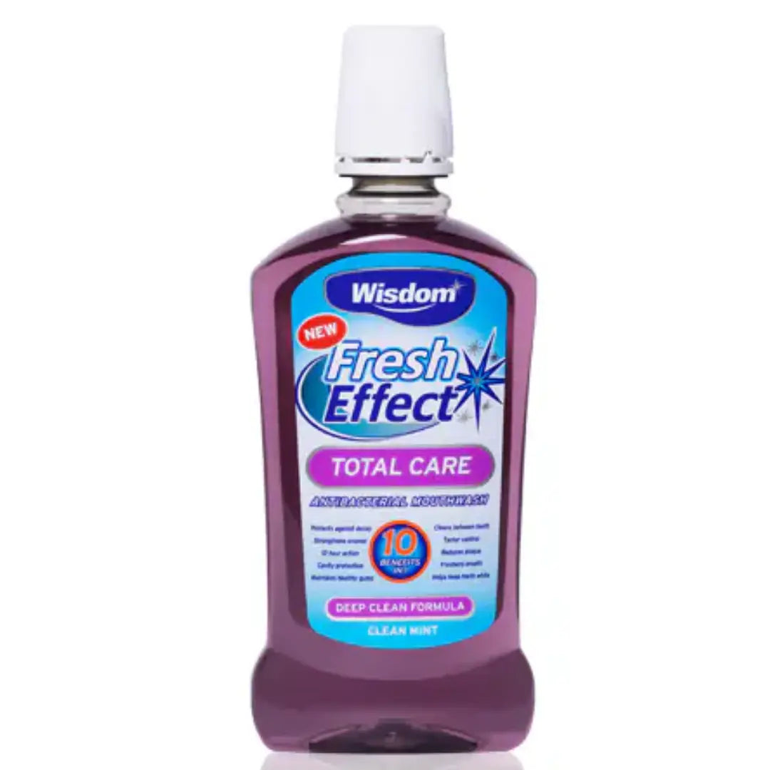 Bain de bouche antibactérien 10 en 1 Fresh Effect Total Care 500 ml WISDOM