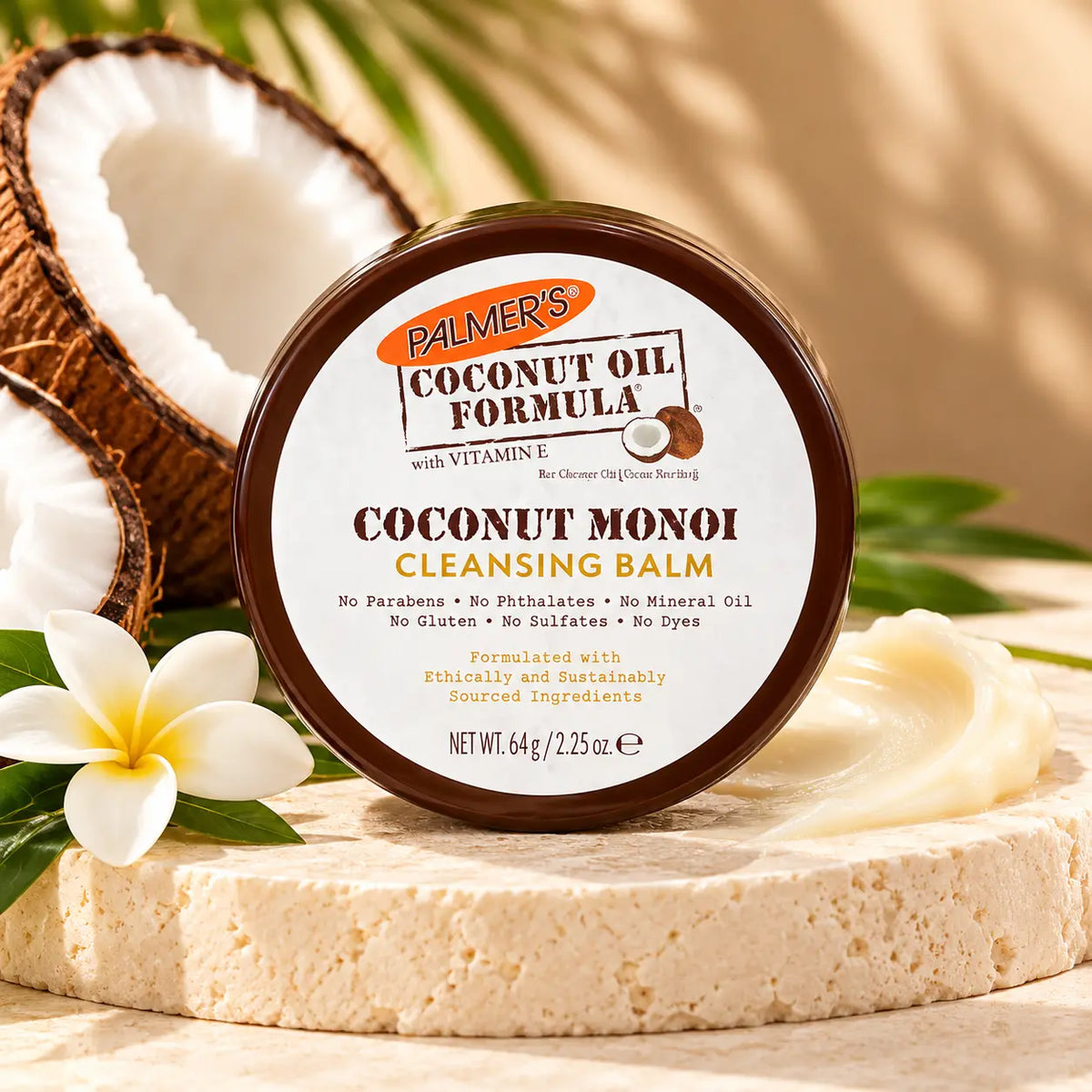 Baume Nettoyant Démaquillant Palmer's Coconut Monoï — 64 g
