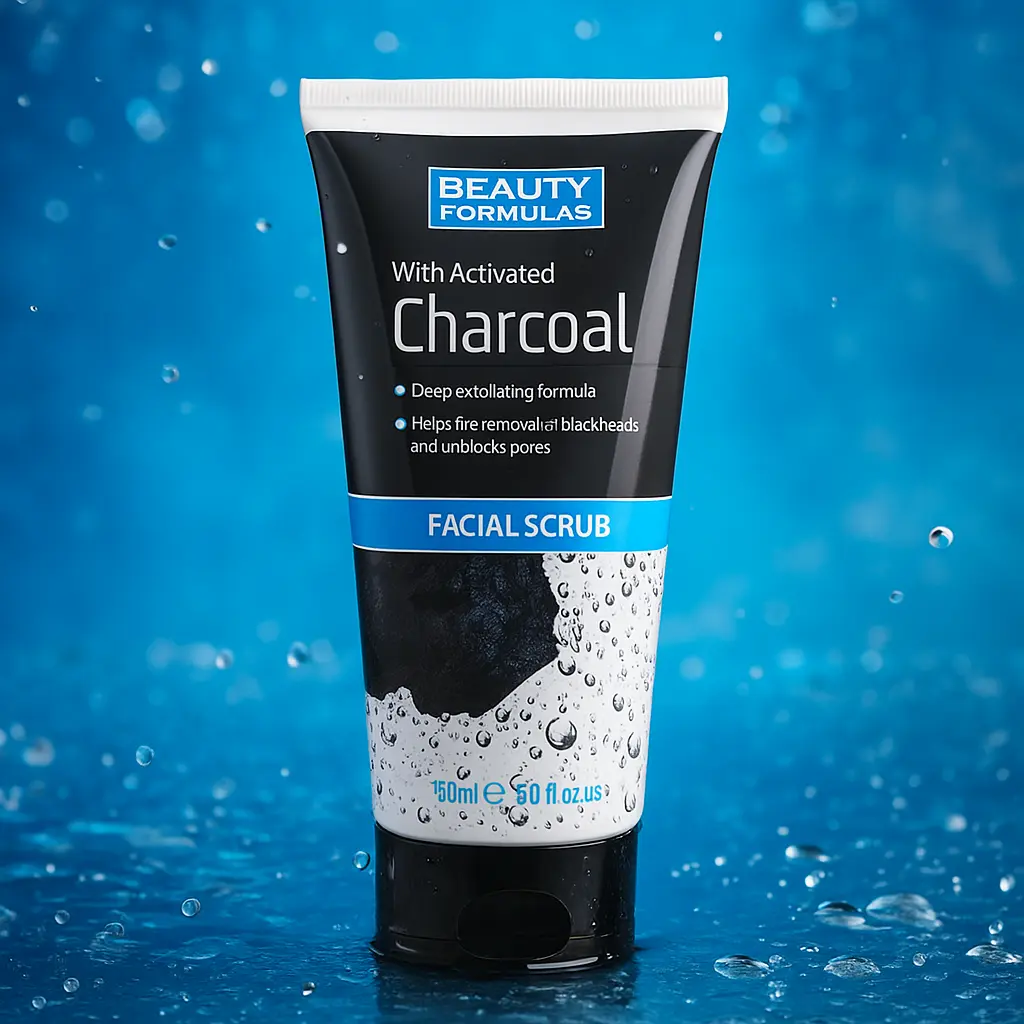 Beauty Formulas Gommage pour le visage au charbon de bois 150 Ml BEAUTY FORMULAS