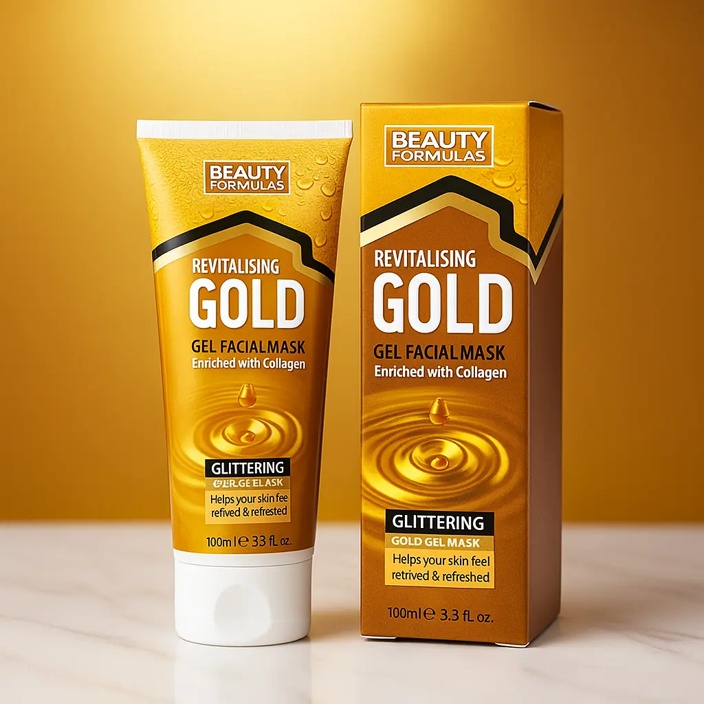 Beauty Formulas Masque Visage Revitalisant Gold Gel  100 ml BEAUTY FORMULAS