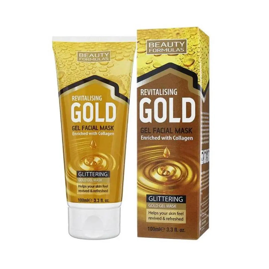 Beauty Formulas Masque Visage Revitalisant Gold Gel  100 ml BEAUTY FORMULAS