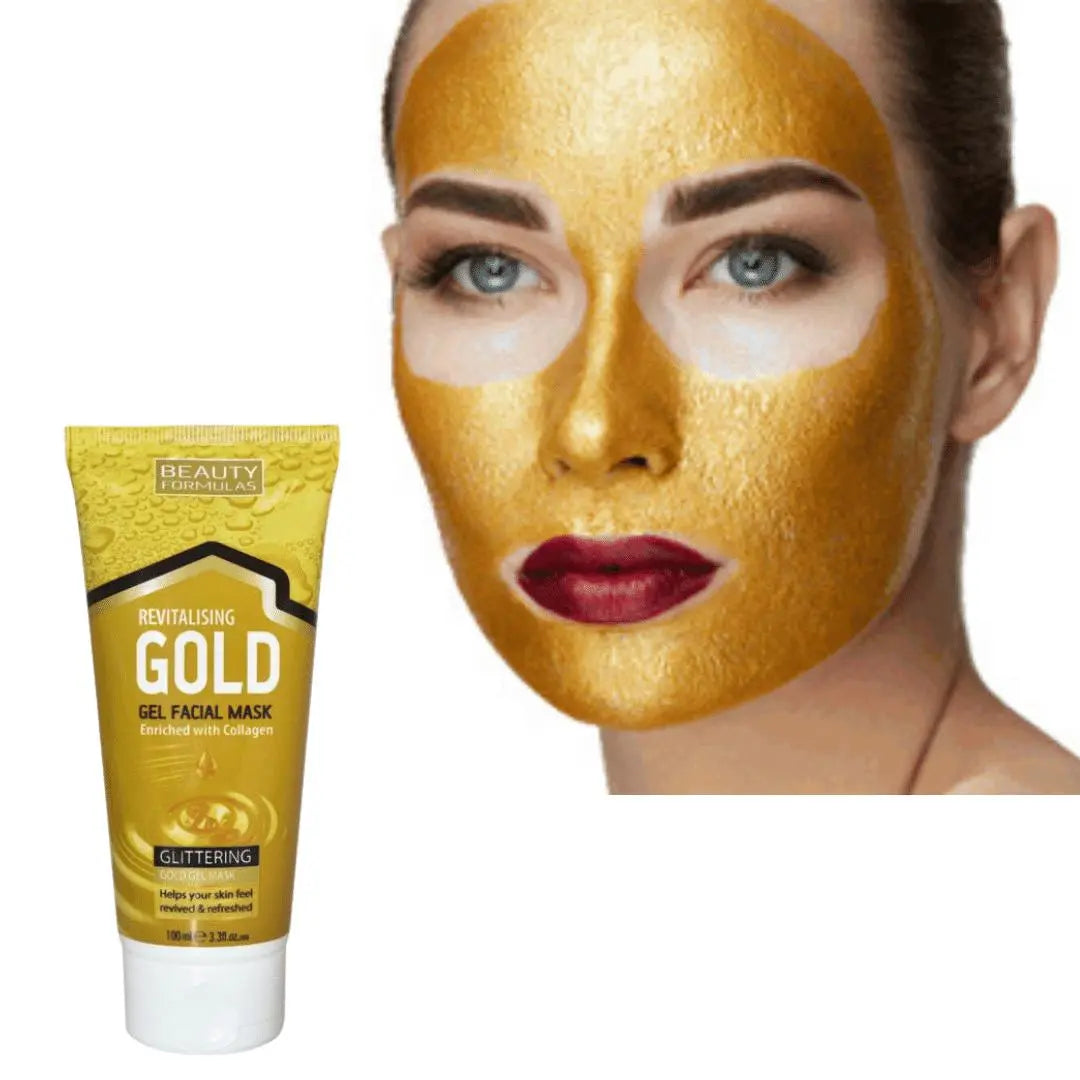 Beauty Formulas Masque Visage Revitalisant Gold Gel  100 ml BEAUTY FORMULAS