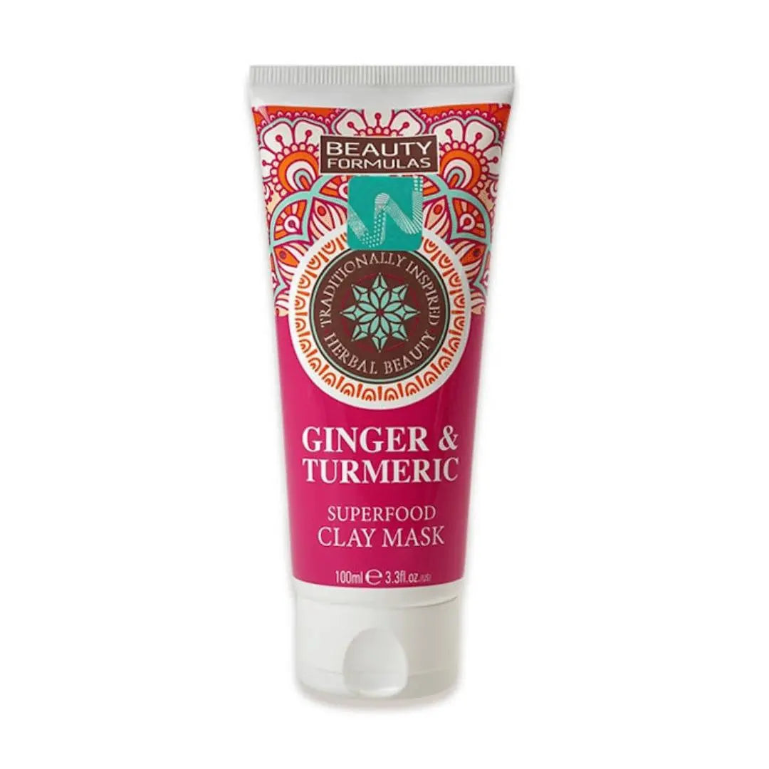 Beauty Formulas Masque à l'argile gingembre et curcuma 100 ML BEAUTY FORMULAS