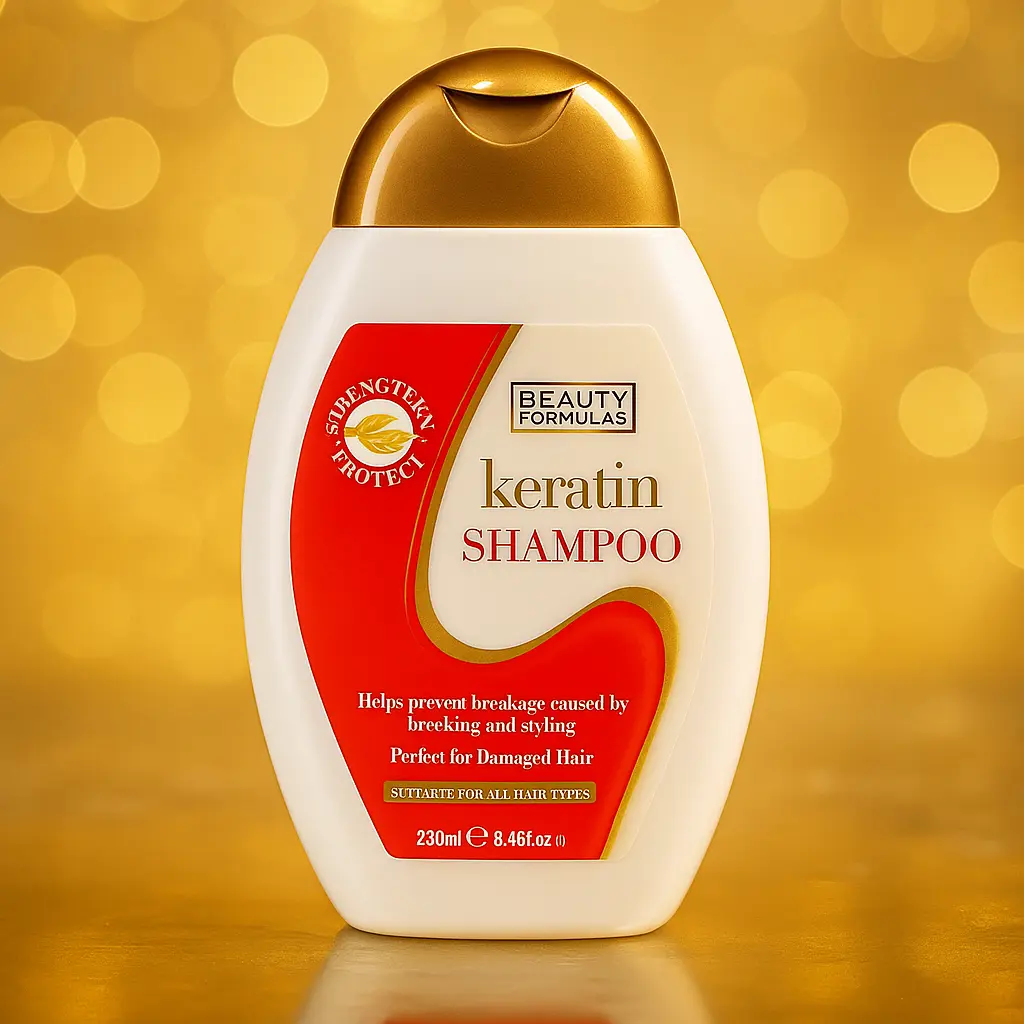 Beauty Formulas - Shampoing à la kératine - Cheveux fins 250 ml BEAUTY FORMULAS