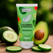 Charger l&#39;image dans la galerie, Beauty formulas Gommage du visage Concombre &amp; Avocat 150 ml BEAUTY FORMULAS
