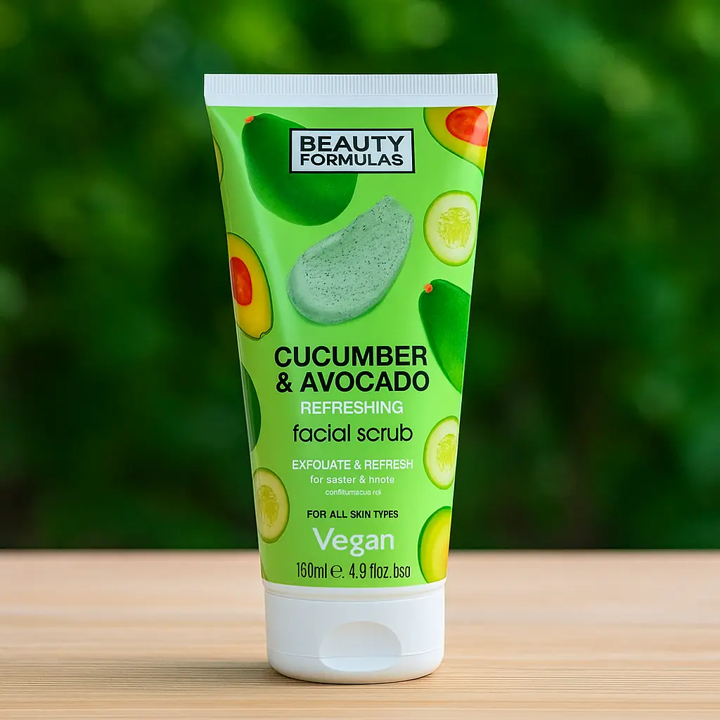 Beauty formulas Gommage du visage Concombre & Avocat 150 ml BEAUTY FORMULAS