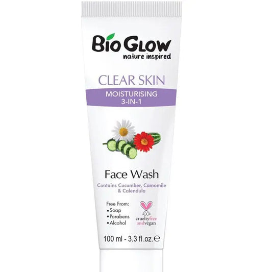 Bio Glow Clear Skin Gel Lavant Visage Hydratant 3 en 1-100 ml BIO GLOW