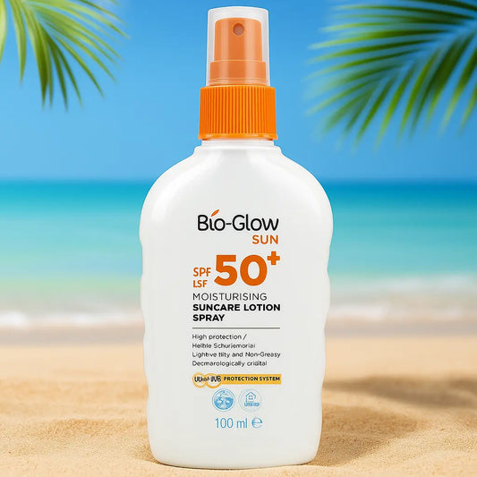 Bio-Glow Sun – Moisturising Suncare Lotion Spray SPF50+ (100 ml). BIO GLOW