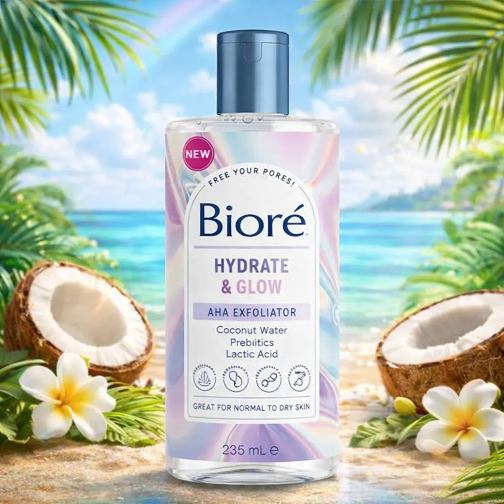Bioré Hydrate &amp; Glow – AHA Exfoliator (235 ml) BIORE