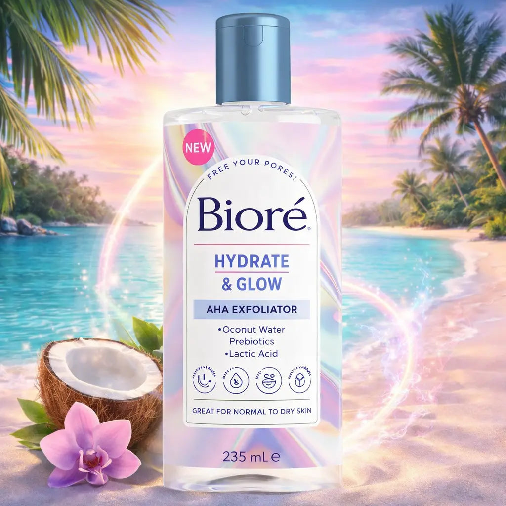 Bioré Hydrate &amp; Glow – AHA Exfoliator (235 ml) BIORE