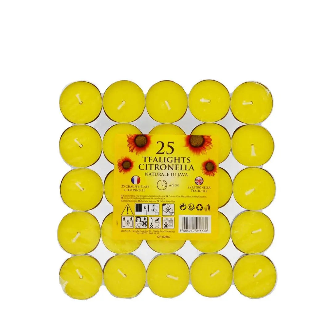 Bougies a Plat a la Citronnelle 25 Pieces BOUGIES
