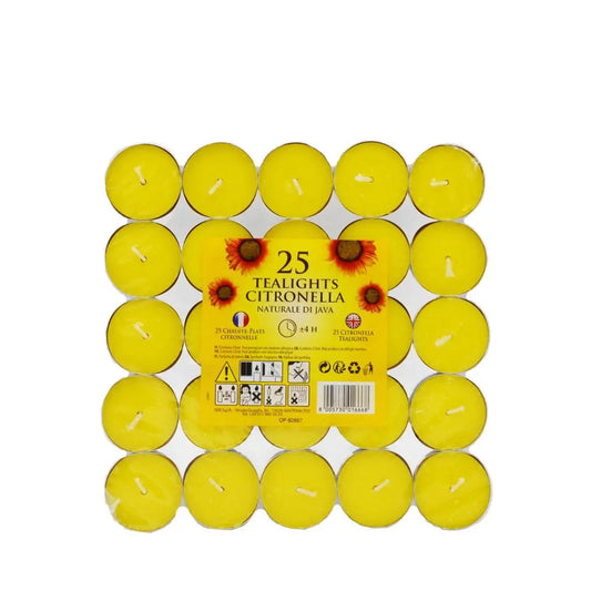 Bougies a Plat a la Citronnelle 25 Pieces BOUGIES