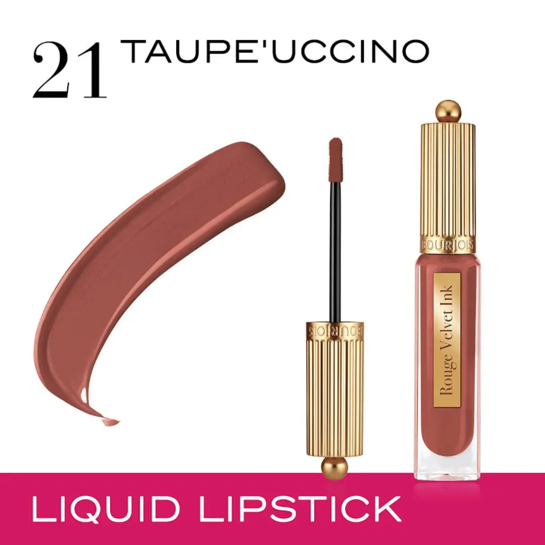 Bourjois Rouge Velvet Ink Liquid Matte Lipstick 21 Taupe Uccino BOURJOIS