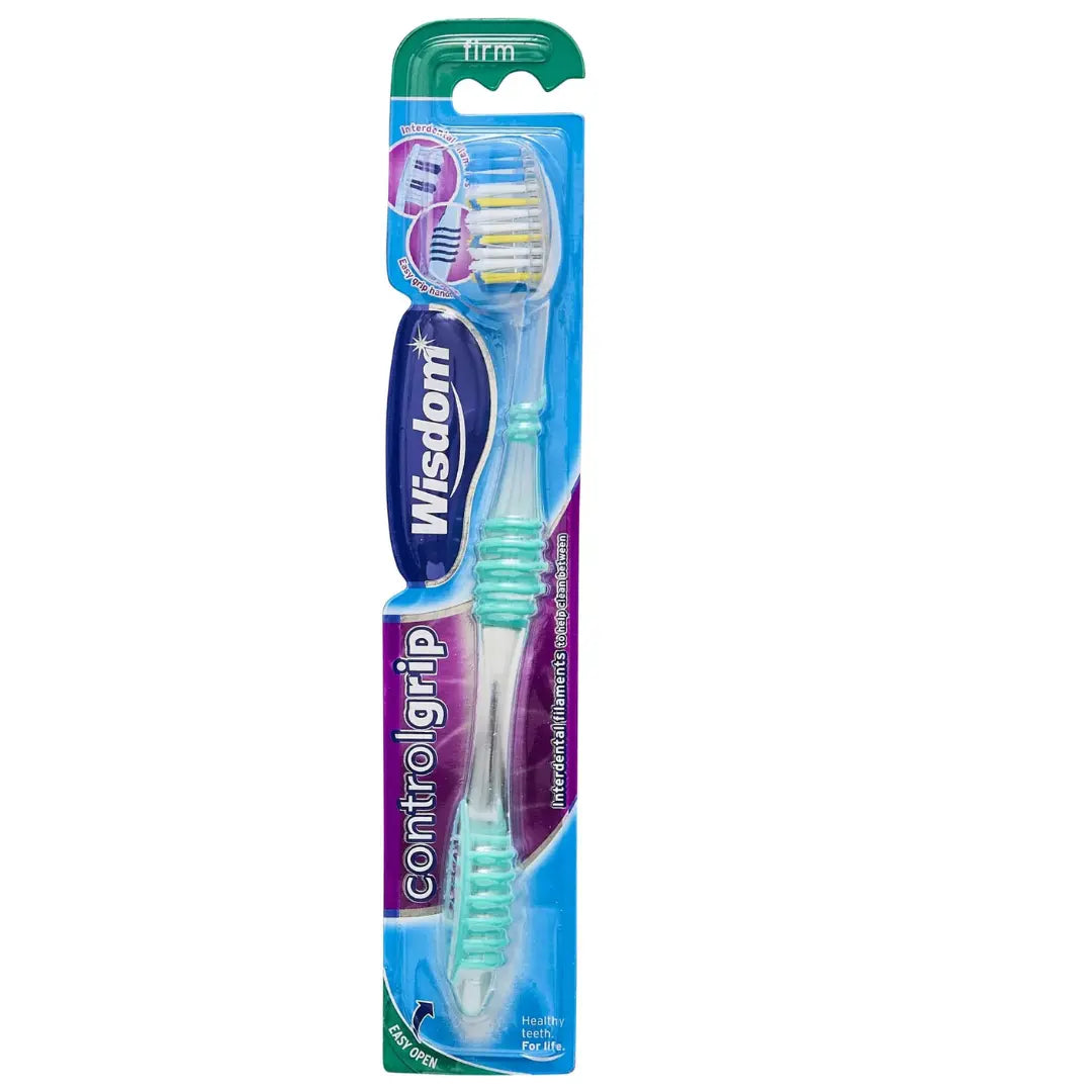 Brosse à dents Wisdom Control Grip Firm green WISDOM