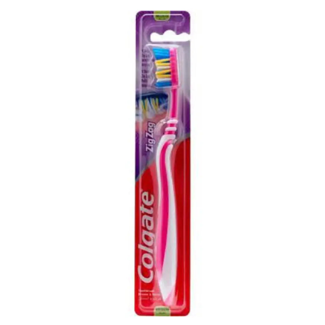 Brosse à dents moyenne Colgate Zig Zag Bleu COLGATE