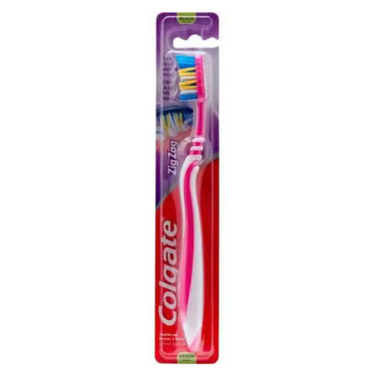 Brosse à dents moyenne Colgate Zig Zag Bleu COLGATE