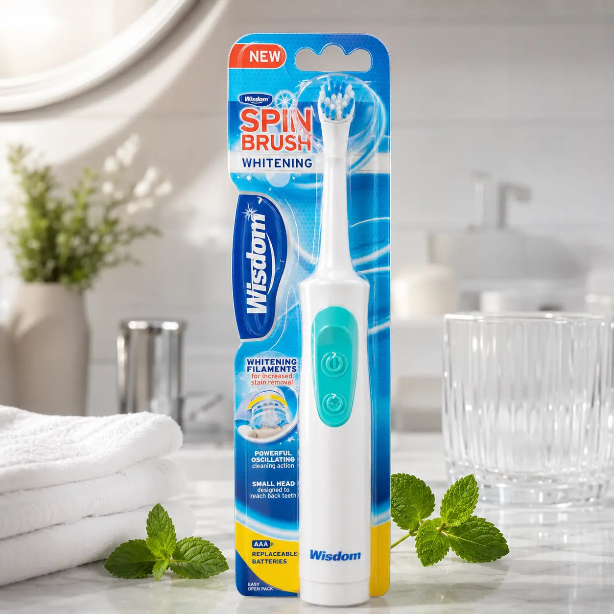 Brosse à dents électrique Wisdom Spin Brush Whitening