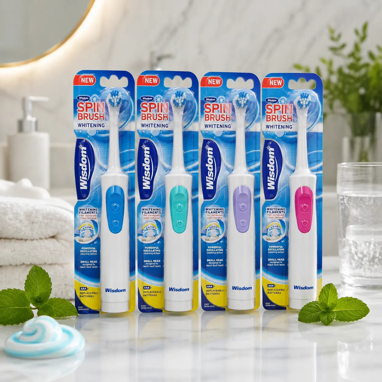 Brosse à dents électrique Wisdom Spin Brush Whitening