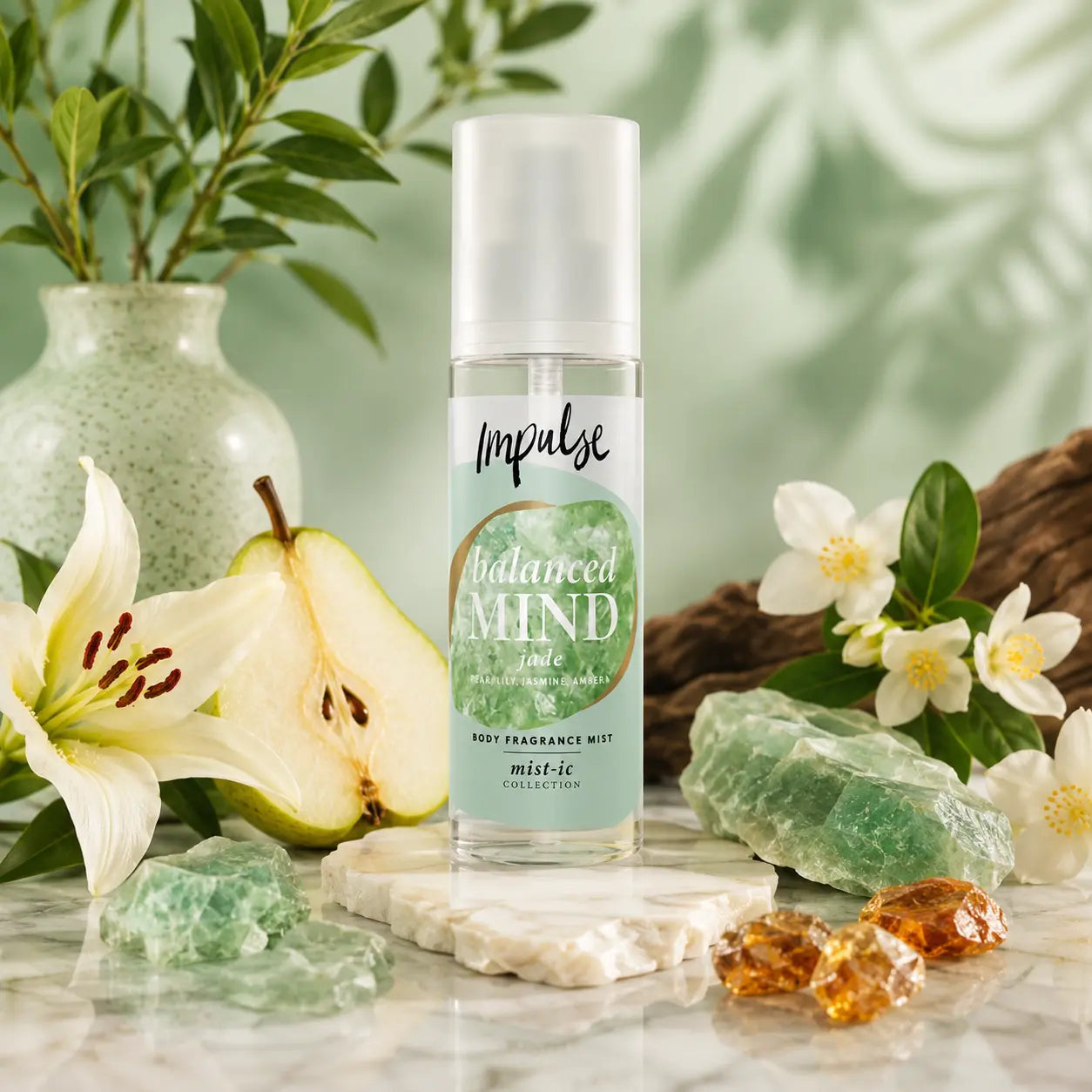 Brume Parfumée Corps Impulse Balanced Mind Jade — Poire, Jasmin, Vanille