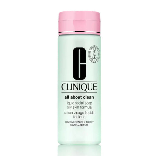 CLINIQUE All About Clean Savon Visage Liquide Doux pour peau mixte à grasse 200 ML CLINIQUE