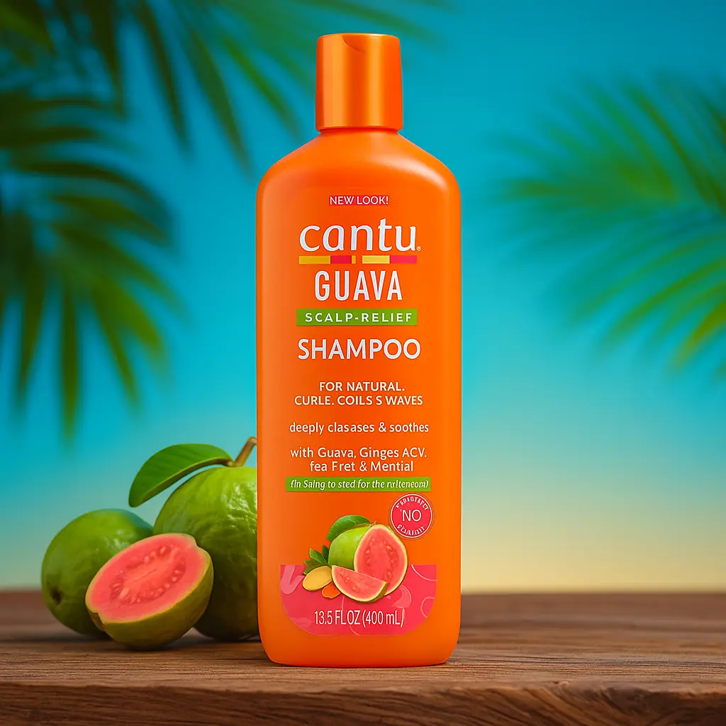 Cantu Guava Shampooing menthole pour boucles, bobines et vagues 400 ml CANTU