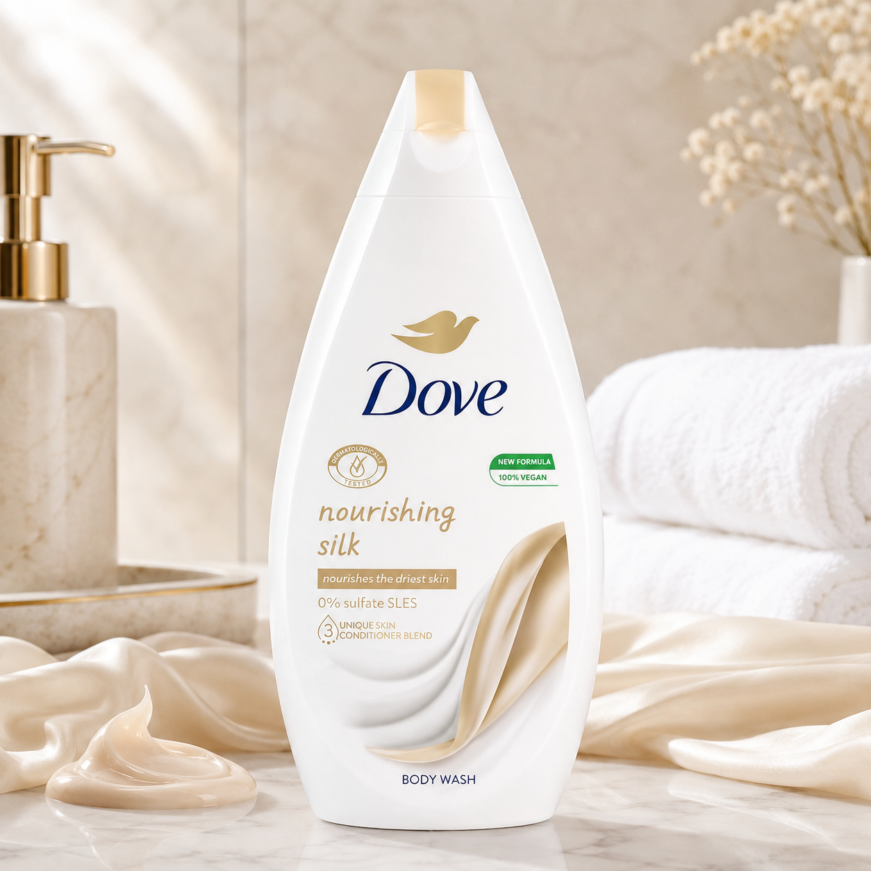 Gel Douche Hydratant Dove Silk Glow — 500 ml